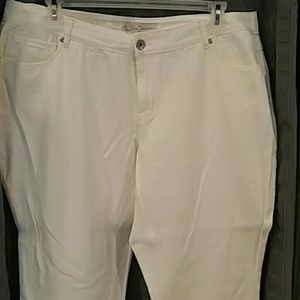 Women's size 20 white denim pants